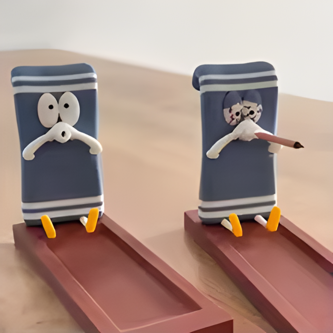 Porta incienso con forma de toalla